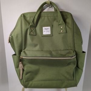Himawari Laptop/Travel Green Backpack With USB Charging Port/Cord